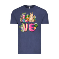 Vintage Denim Love Easter Vintage Tee - NancyCooperArtShop