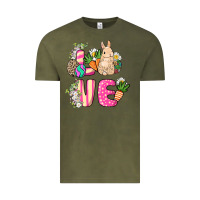 Vintage Olive Love Easter Vintage Tee - NancyCooperArtShop