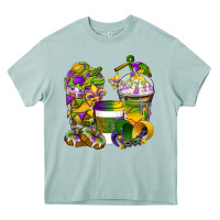 Arona Mardi Gras Coffee Cups Heavy Core Tee - BundleAndBundleShop