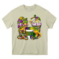 Mossy Mardi Gras Coffee Cups Heavy Core Tee - BundleAndBundleShop