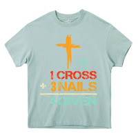 Arona Vintage 1 Cross 3 Nails Forgiven Christian Easter Gift Heavy Core Tee - lanVoArt