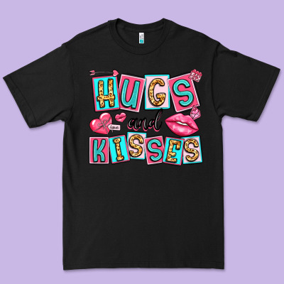 Hugs And Kisses Premium Tee Designed By Lillyallendesigns