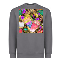 Storm school girl coffee cup with leopard seamless pattern bbs Heavyweight Sweatshirt - BundleAndBundleShop