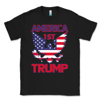Black Trump America First Eagle Classic Tee - Bettercallsaul