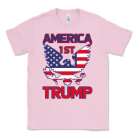 Bubblegum Pink Trump America First Eagle Classic Tee - Bettercallsaul