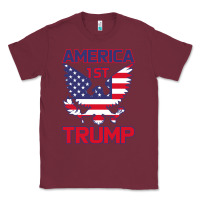 Burgundy Trump America First Eagle Classic Tee - Bettercallsaul