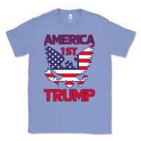 Colony Blue Trump America First Eagle Classic Tee - Bettercallsaul