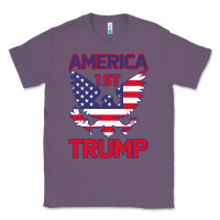 Lavender Trump America First Eagle Classic Tee - Bettercallsaul