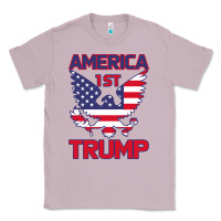 Lilac Trump America First Eagle Classic Tee - Bettercallsaul