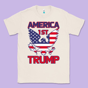 Trump America First Eagle Classic Tee Designed By Bettercallsaul