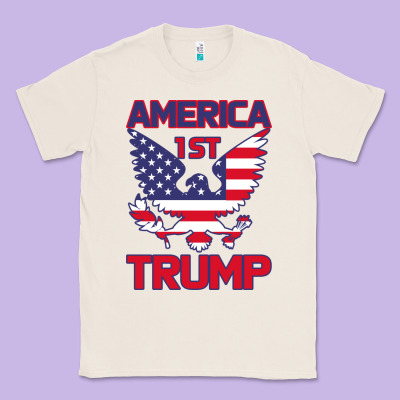 Trump America First Eagle Classic Tee Designed By Bettercallsaul