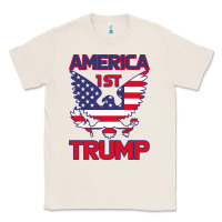Natural Trump America First Eagle Classic Tee - Bettercallsaul