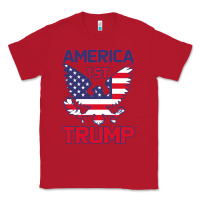 Red Trump America First Eagle Classic Tee - Bettercallsaul