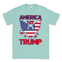 Seafoam Trump America First Eagle Classic Tee - Bettercallsaul