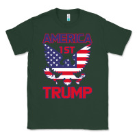 Sports Green Trump America First Eagle Classic Tee - Bettercallsaul
