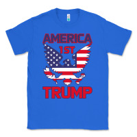 True Royal Trump America First Eagle Classic Tee - Bettercallsaul