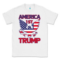 White Trump America First Eagle Classic Tee - Bettercallsaul