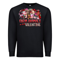 Black farm animals is my valentine Premium Sweatshirt - RacoonDesign