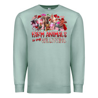Seafoam farm animals is my valentine Premium Sweatshirt - RacoonDesign