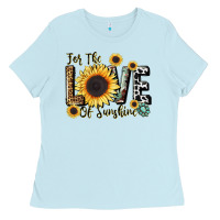 Baby Blue for the love of sunshine Ladies Tee - LillyAllenDesigns
