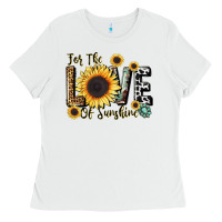 White for the love of sunshine Ladies Tee - LillyAllenDesigns