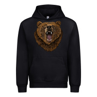 Black bear head Urban Hoodie - BarkalooDesign