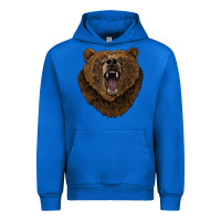 Cobalt bear head Urban Hoodie - BarkalooDesign
