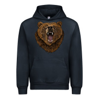 Navy bear head Urban Hoodie - BarkalooDesign