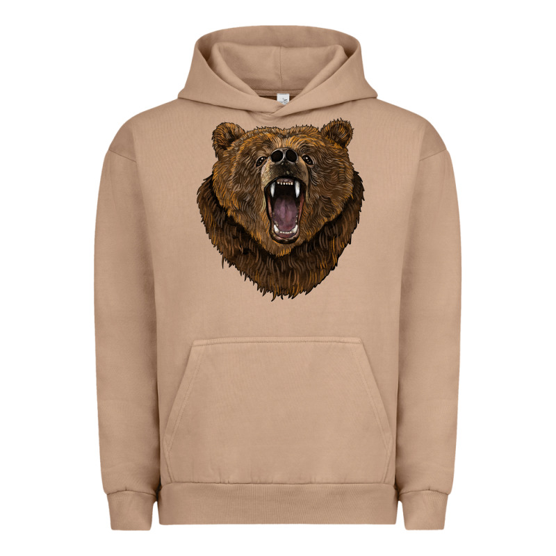 Bear Head Urban Hoodie by BarkalooDesign | Teevron
