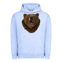 Pigment Grape Ice bear head Urban Hoodie - BarkalooDesign