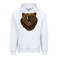 White bear head Urban Hoodie - BarkalooDesign