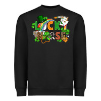Black lucky nurse St. Patrick's Day Heavyweight Sweatshirt - FaDigitalArtStudio