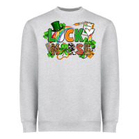 Heather Grey lucky nurse St. Patrick's Day Heavyweight Sweatshirt - FaDigitalArtStudio