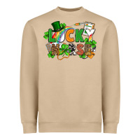 Mushroom lucky nurse St. Patrick's Day Heavyweight Sweatshirt - FaDigitalArtStudio