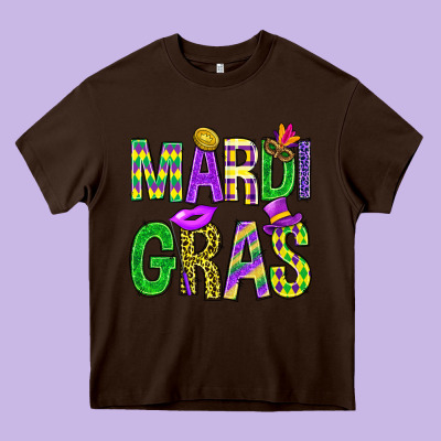 Western Mardi Gras Heavy Core Tee Designed By Bundleandbundleshop