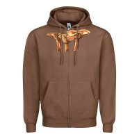 Chestnut Lactarius Rufus Mushroom Illustrations Zipper Hoodie - LillyAllenDesigns