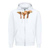 White Lactarius Rufus Mushroom Illustrations Zipper Hoodie - LillyAllenDesigns