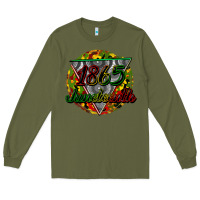 Army Green 1865 juneteenth Long Sleeve Tee - CowGirlArtShop