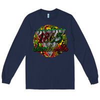 Navy 1865 juneteenth Long Sleeve Tee - CowGirlArtShop