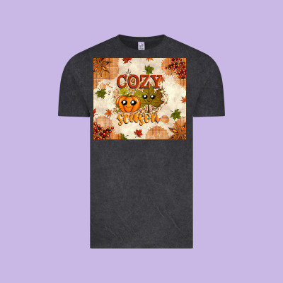 Fall Cozy Season Vintage Tee Designed By Texasbilliewilder
