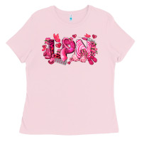 Bubblegum Pink lpn breast cancer certified nursing assistant Ladies Tee - LillyAllenDesigns