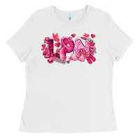 White lpn breast cancer certified nursing assistant Ladies Tee - LillyAllenDesigns