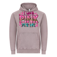 Vintage Zinc I wear pink for my custom name Cancer Awareness Vintage Hoodie - HowdyJamesFarm