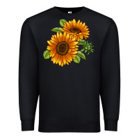 Black Soraya Sunflower Premium Sweatshirt - LillyAllenDesigns