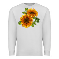 Dove Grey Soraya Sunflower Premium Sweatshirt - LillyAllenDesigns