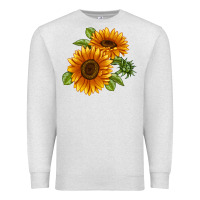 Oatmeal Heather Soraya Sunflower Premium Sweatshirt - LillyAllenDesigns