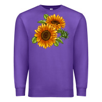 Purple Soraya Sunflower Premium Sweatshirt - LillyAllenDesigns