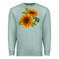 Seafoam Soraya Sunflower Premium Sweatshirt - LillyAllenDesigns