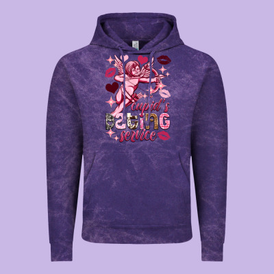 Cupid's Dating Service Valentine's Day Vintage Hoodie Designed By Howdyjamesfarm