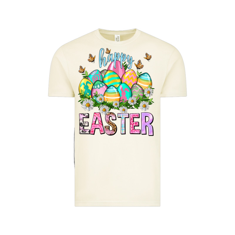 Happy Easter With Eggs Vintage Tee by NancyCooperArtShop | Teevron